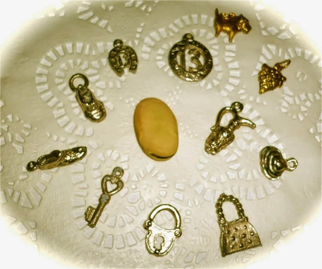 Portuguese Bolo-Rei Christmas tradition fava bean and meltal charms