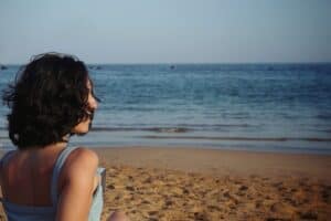 at the beach