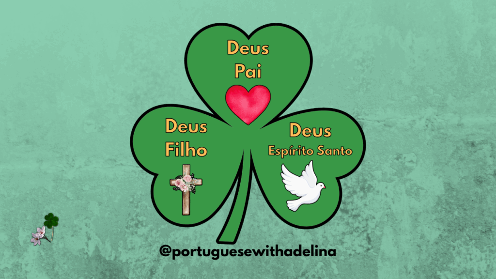 Shamrock used to explain the holy trinity