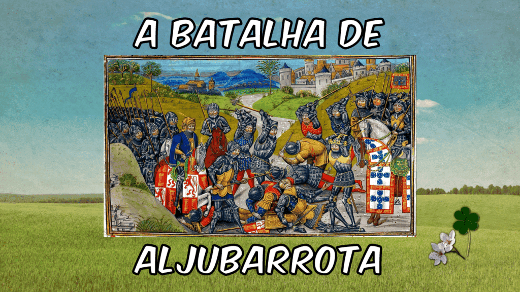 A Batalha de Aljubarrota – historical painting depicting the famous 1385 battle in Portugal