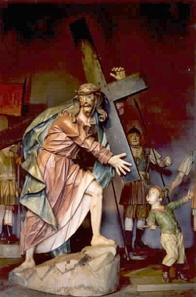 Baroque sculpture representing a Holy Week procession scene