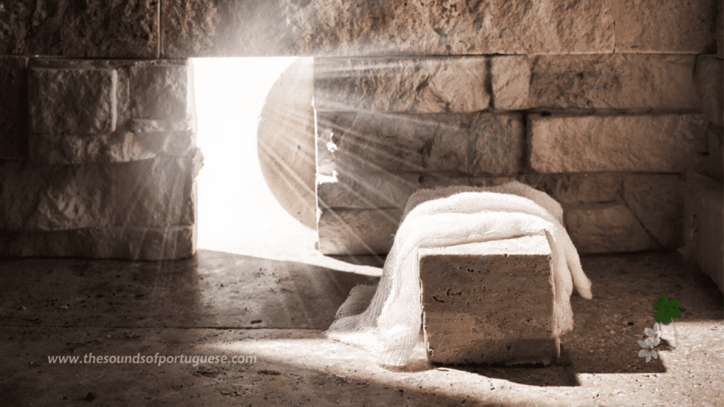 Christian artwork showing the resurrection of Jesus from the tomb