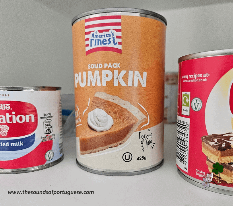Pumpkin filling in the international section of Apolónia
