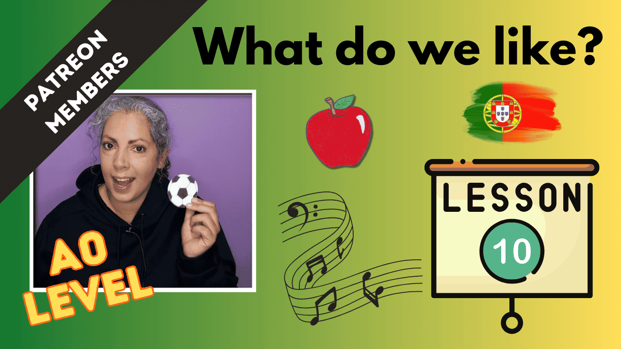 In this lesson, we're looking at how to say "like" in Portuguese. More specifically, "I like", "you like" and "he/she likes".