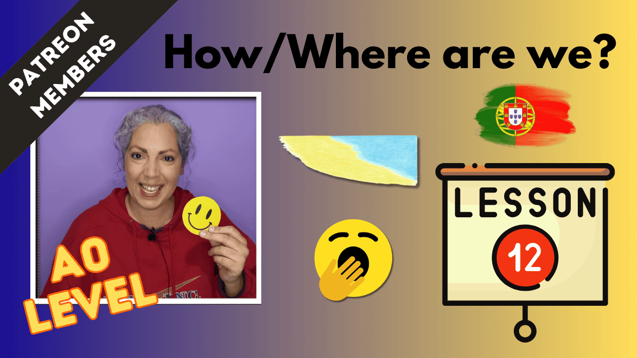 Portuguese has two main verbs that express "to be". They are ser and estar. In this lesson, we're looking at estar and how to say "I am".