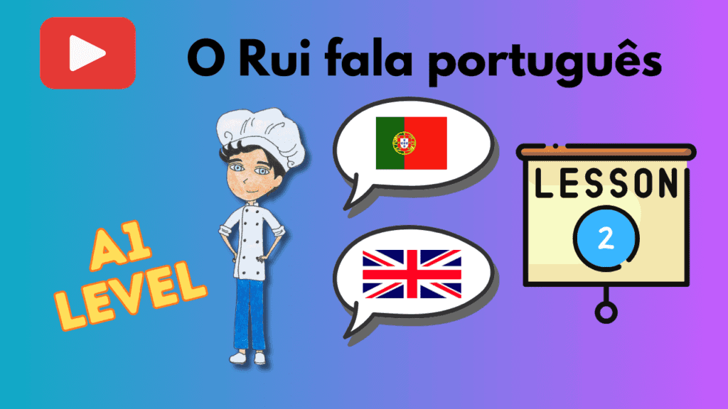 Illustration of diverse characters for Portuguese A1 level quiz.