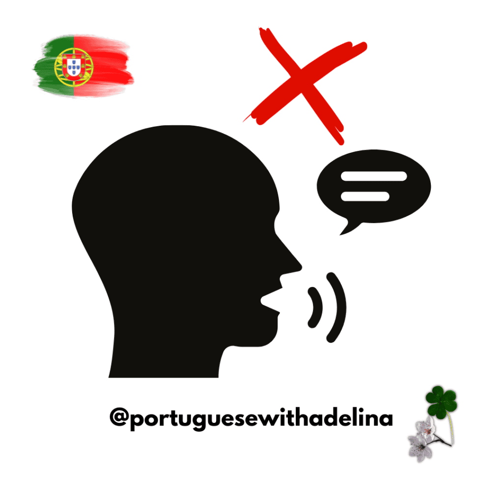 European Portuguese sentence - "I don't know how to speak" (Não sei falar)