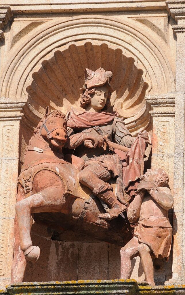 São Martinho de Tours, Portuguese saint associated with charity.