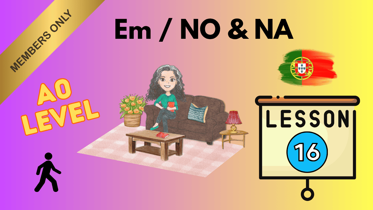 Em, no, na usage in Portuguese for movement and location concepts.